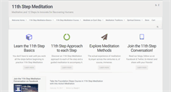 Desktop Screenshot of 11thstepmeditation.org