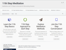 Tablet Screenshot of 11thstepmeditation.org